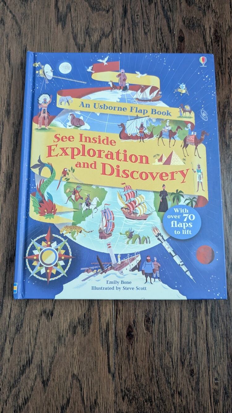 Usborne Lift the Flap See Inside Exploration and Discovery Hardcover